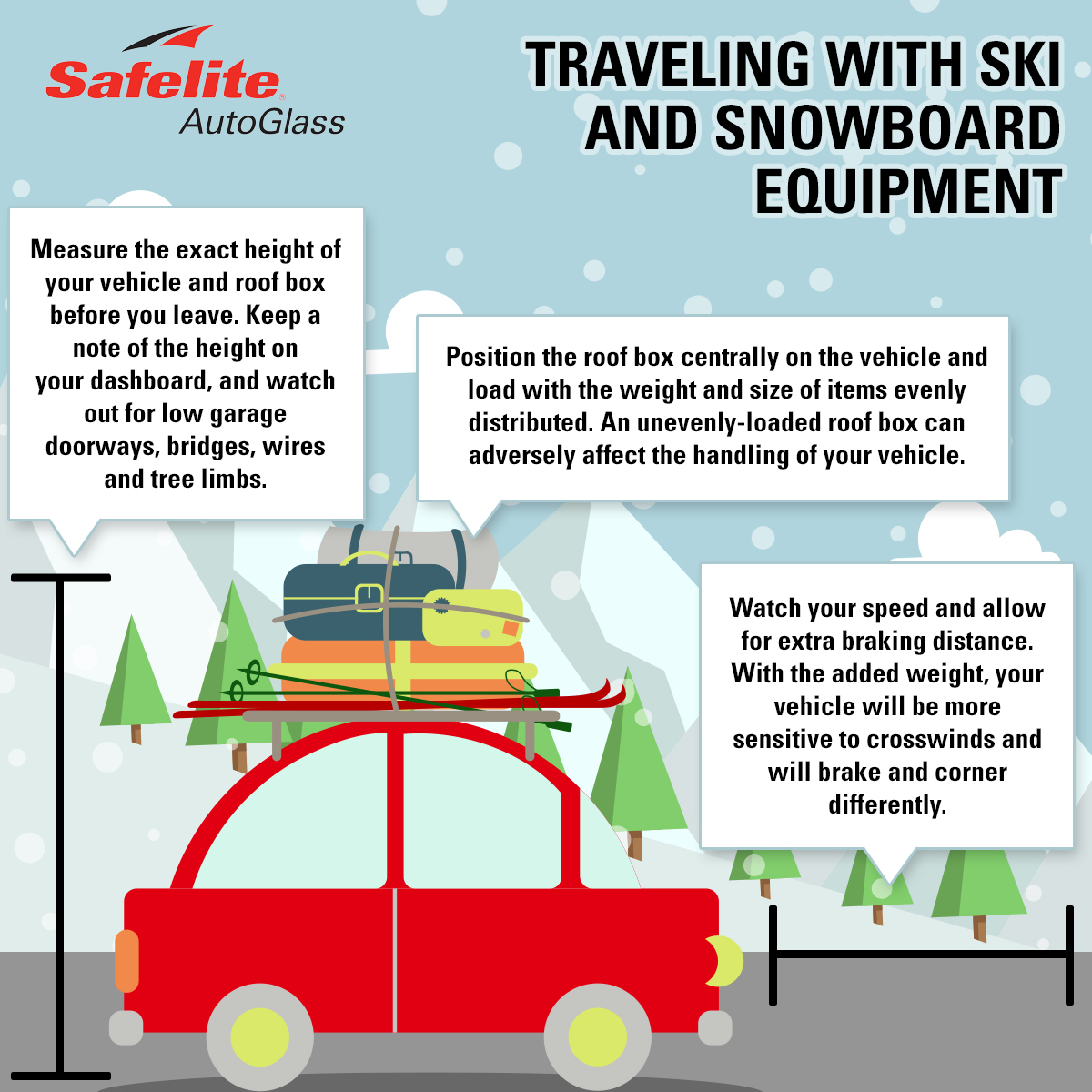 1-22_TravelingwithSkies_FB Be careful to follow these tips for a safe ride when transporting skis and snowboards!